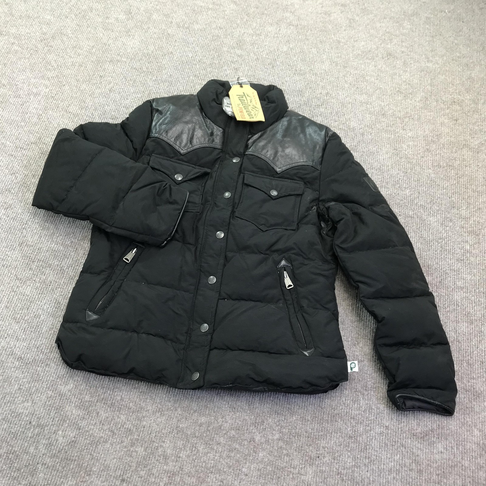 Penfield Trailwear Jacket Womens Small Black Stapleton Puffer Western Coat