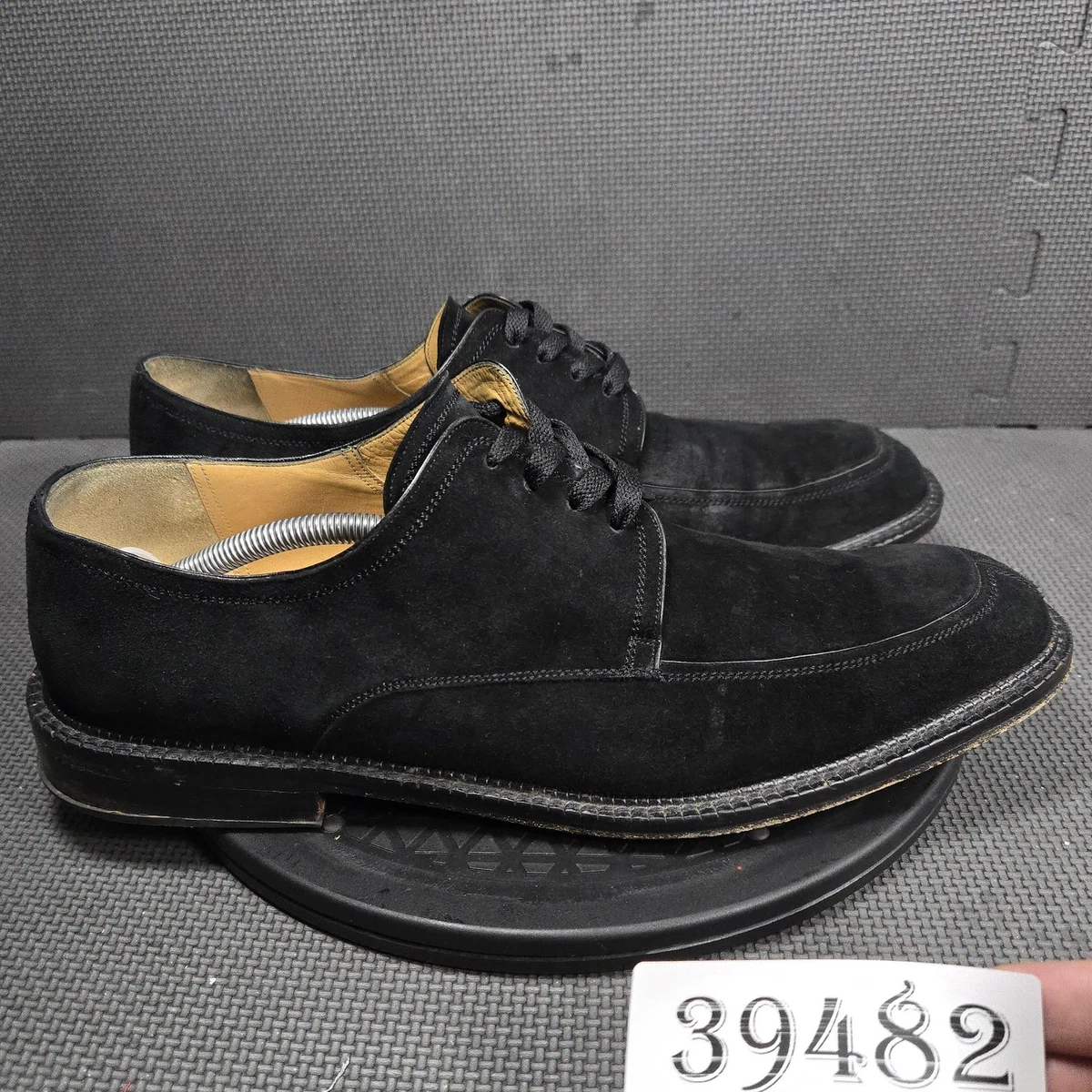 MEZLAN Mens 11.5 M Black Suede Leather Horsebit Loafers Dress Shoes Old Money Mezlan Black Suede Men main image 2