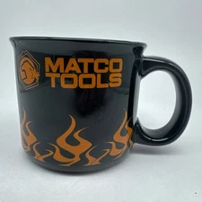 MATCO TOOLS Coffee Mug Cup Black With Flames We’re The Source
