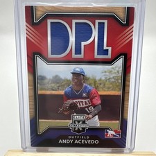 2022 Panini Elite Extra Edition Baseball - Andy Acevedo DPL Material #DM-AA