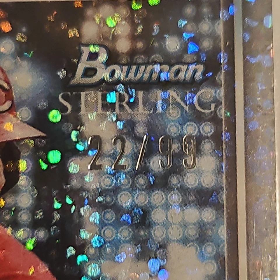 Christian Encarnacion-Strand 2024 Bowman Sterling Sparkle Rookie Auto 22/99 - Image 3 of 3