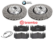 FOR BMW M5 F10 COMPETITION FRONT LH RH GENUINE DRILLED BRAKE DISCS PADS 400MM