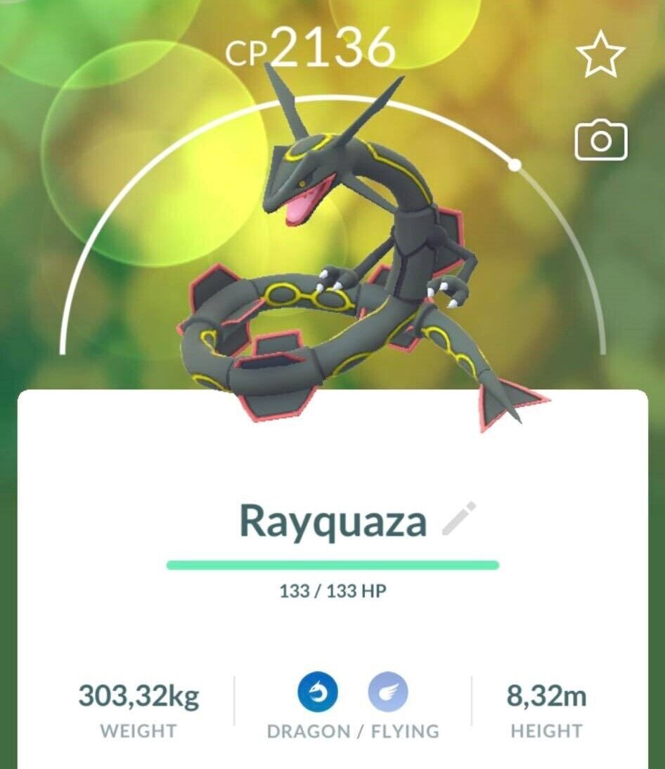 Milanuncios - Carta Pokémon Rayquaza Shiny