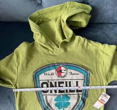 Hurley Hoodie Pullover Boy's S 8 Green Waffle Long Sleeve Dublin NWT $34.50 - Picture 9 of 11