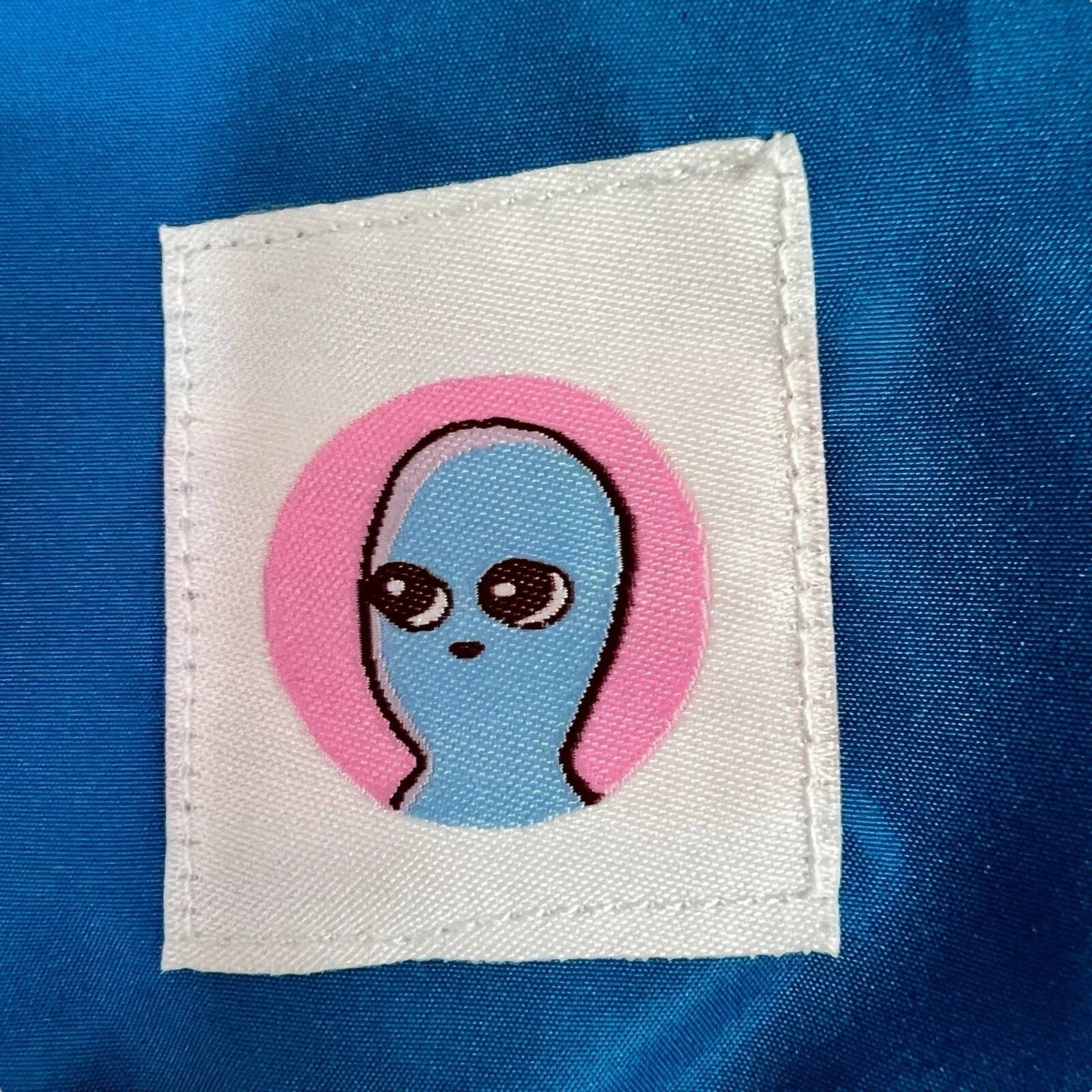 New Strange Planet Nathan Pyle Alien Bubbles Blue Windbreaker Bomber Jacket 3XL image 6