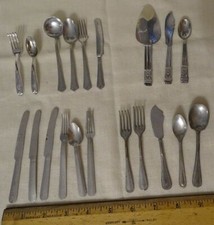 Child's Toy China Misc. Flatware 20 pieces - Different Designs