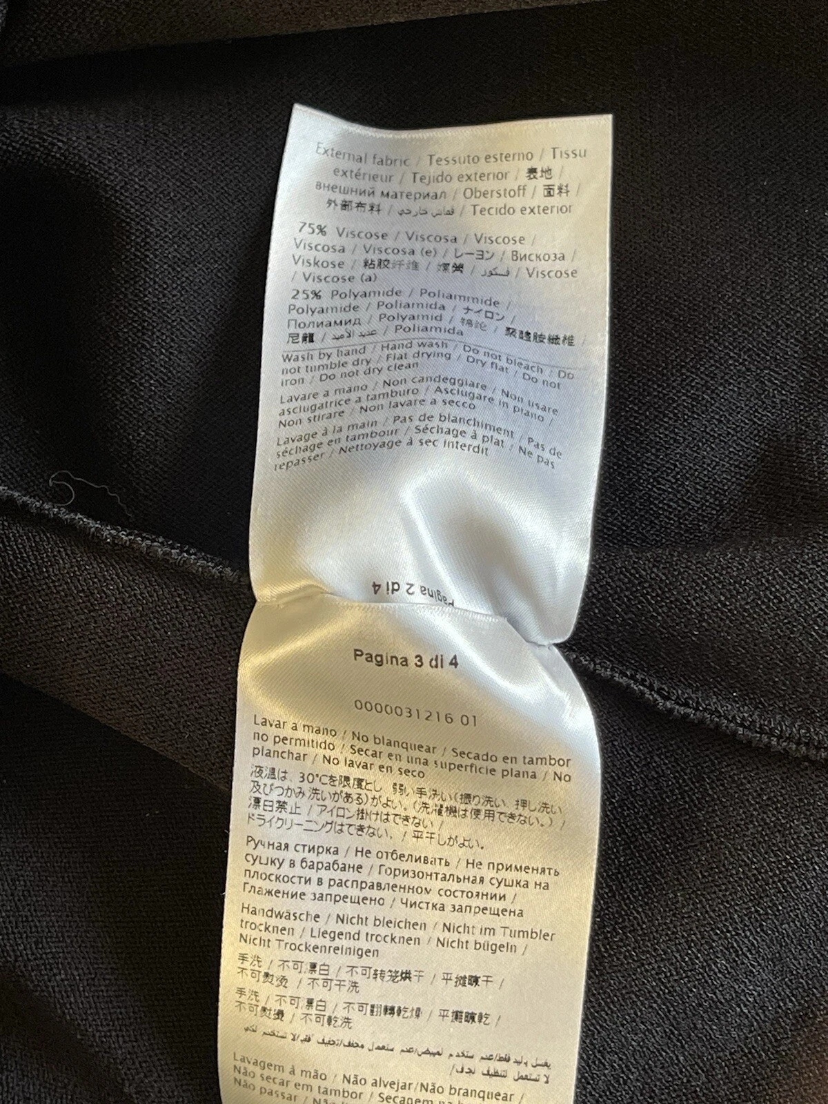 Abito rosso Valentino in maglia a costine nero taglia M