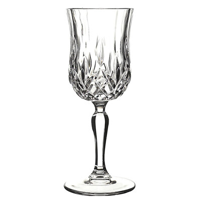 Elegant and Modern RCR Opera Crystal Glassware - Set of 6 Wine Glasses, 6 oz
