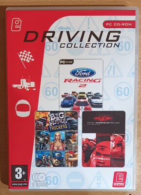 DRIVING COLLECTION PC 3 SPIEL SET FORD RACING 2/BIG MUTHA TRUCKERS/T.I.R. Neu UK