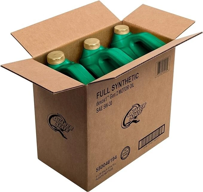 Aceite de motor Quaker State Gen 3 totalmente sintético Dexos 5W-30 (5 cuartos de galón, caja de 3) Foto 2 de 4