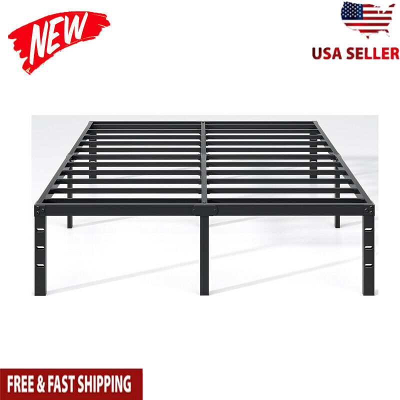Sturdy Metal Bed Frame with Under Bed Storage Space Heavy Duty Design-image
