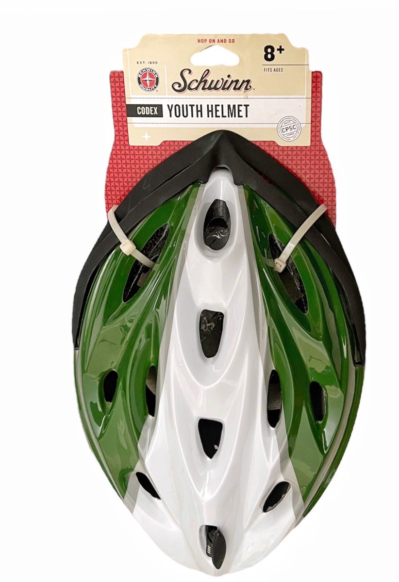 NEW Schwinn CODEX Youth Bike Helmet Green 18 Flow Vents Lightweight (Green)