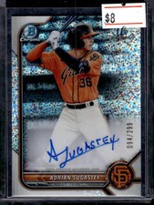 2022 Bowman Chrome #CPA-AS Adrian Sugastey Prospect Auto Speckle Refractor #/299