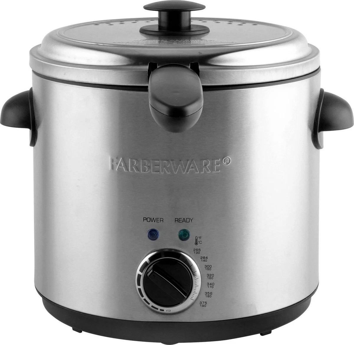 Electric deep fryer round countertop 1.9 sale l oil fries fat fry kitchen restaurant