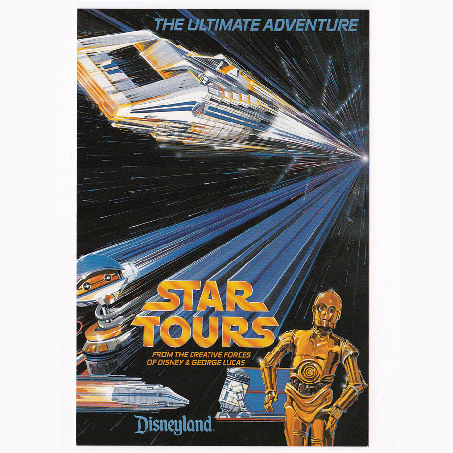 東京ディズニーランド「スターツアーズ」1989／ポストカード&フォトフレーム 東京ディズニーランド「スターツアーズ」1989／ポストカード&フォト