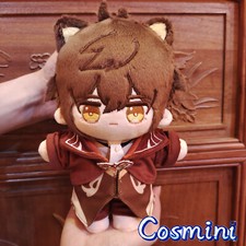In Stock Genshin Impact Zhongli Plush Dress up Doll Stuffed Toy Gift 20cm Anime