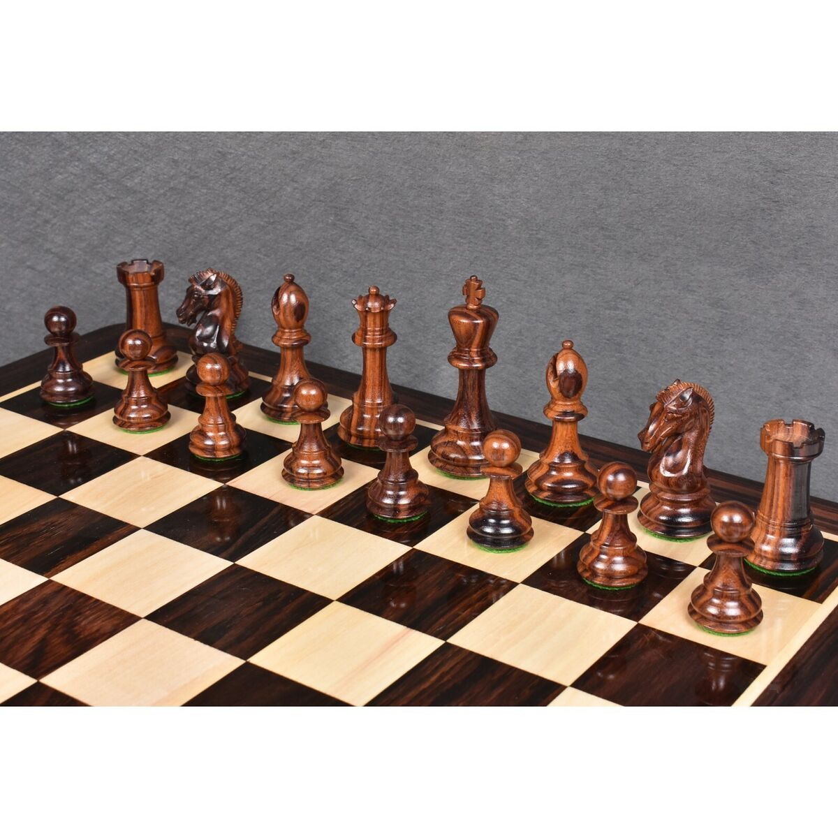 3.9 Craftsman Series Staunton Chess Pieces Only Set - Triple weighted  Ebony Wood – royalchessmall