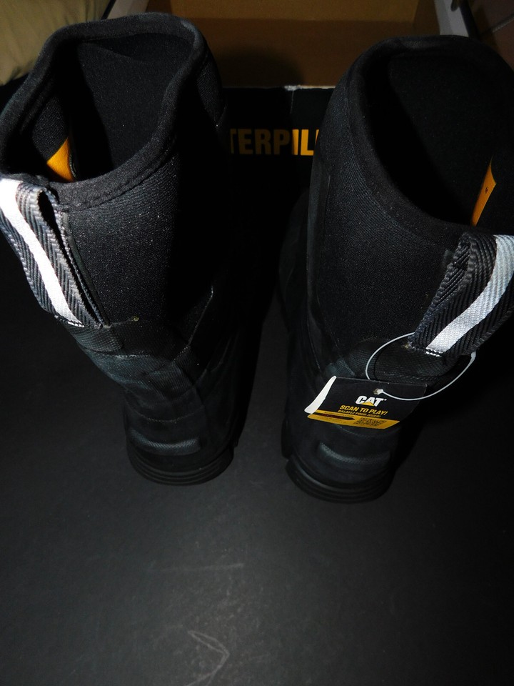 Caterpillar Stormers 11" HD Rubber Boots 14M Waterproof Black