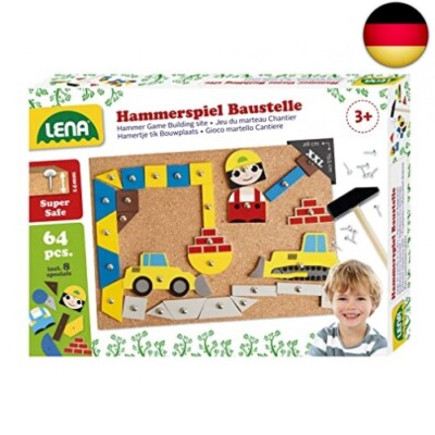 Hammerspiel Für Kinder – 180 Teile Feen, Pilze & Blumen Mit Korkplatte