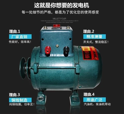7000W Permanenten Magnet Generator 220V Dieselmotor Beleuchtung Dynamo - Foto 12 di 21
