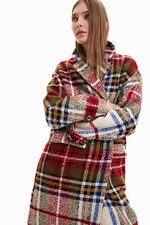 Desigual Camilla Checked Smart Winter Coat 22wwewb4