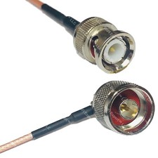 RG316 BNC MALE to N MALE ANGLE RF Cable Rapid-SHIP LOT