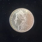 1882-p Morgan Silver Dollar AU NICE!