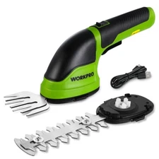WORKPRO Cordless Grass Shear Shrubbery Trimmer 2-IN-1 Hedge Shears/Grass Cutters