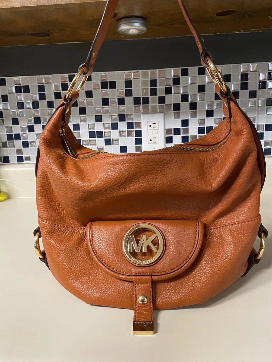 Michael kors sales fulton handbag orange