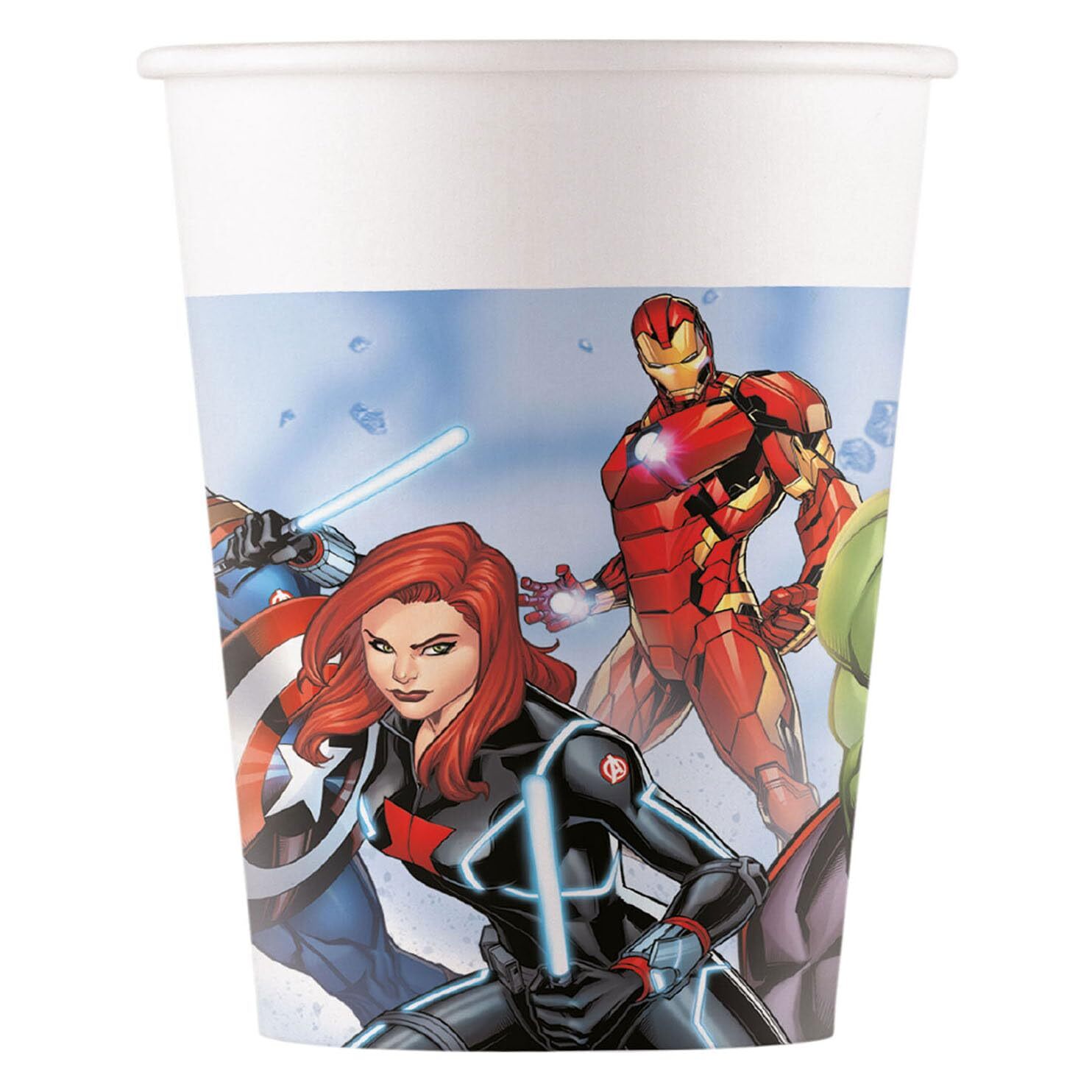 Procos 93872 Marvel Avengers Infinity Stones (200 ml) Paper Cups (8 Pieces), mul