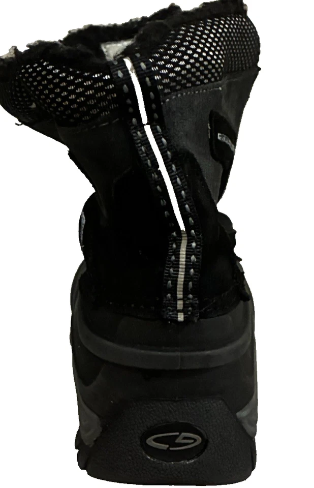 Botas de nieve aisladas C-9 Champion con cremallera unisex juveniles talla 11 negras invierno Foto 2 de 4