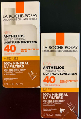 La Roche-Posay Anthelios Tinted Mineral Sunscreen SPF 40 Medium or Deep EXP 2027