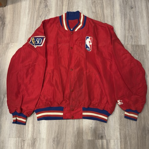 RARE Vintage VTG NBA 50th Anniversary Jacket By Starter Size XL - Image 1