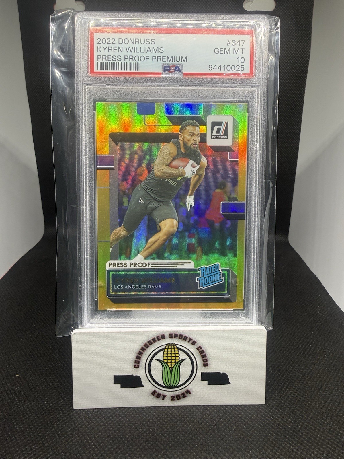 Kyren Williams Panini Donruss #347 Press Proof Gold