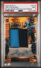 2022 PANINI SELECT PRIME SELECTIONS SIGNATURES #PSTB TREYLON BURKS 12/30 PSA 9