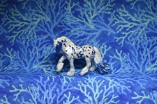 NEW Breyer Iridescent Blue FOIL LEOPARD Stablemate Custom