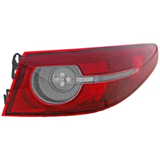 Tail Light For 2019-2021 Mazda 3 Passenger Side Outer Halogen Assembly
