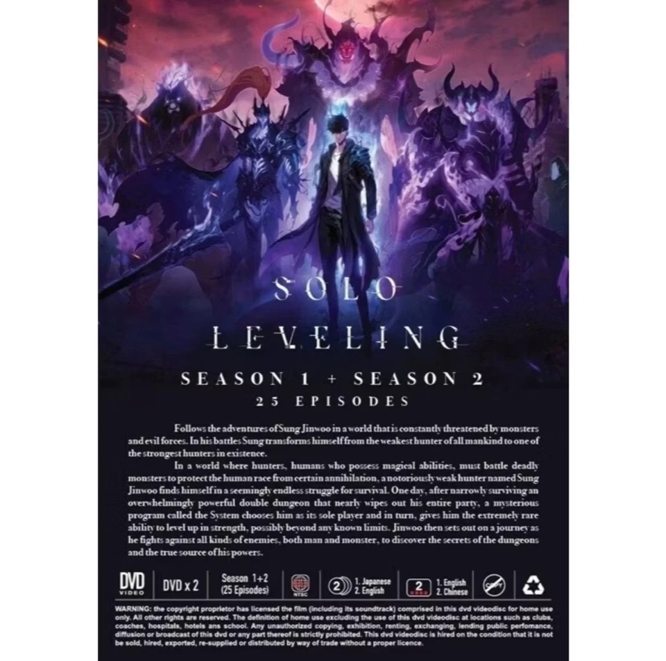 Solo Leveling DVD (COMPLETE SET SEASON 1-2) - Image 2 of 3