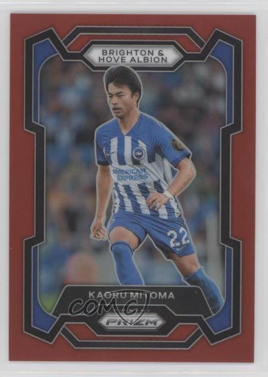 2023-24 Panini Prizm Premier League Red Prizm 46/199 Kaoru Mitoma #99 1pc0