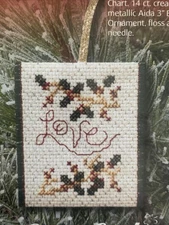 Love Joy of the Season Stoney Creek Ornament Cross Stitch Kit Fast Stitch NIP