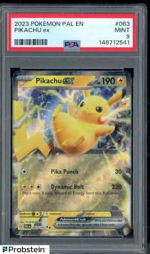 2023 Pokemon Pal En #063 Pikachu Ex PSA 9 MINT
