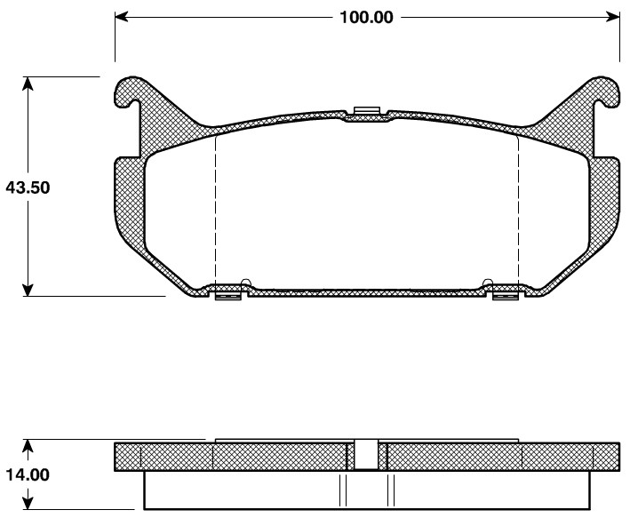 4 Plaquettes Freins Disques Arrières Kit Mazda 626 IV Berline Break