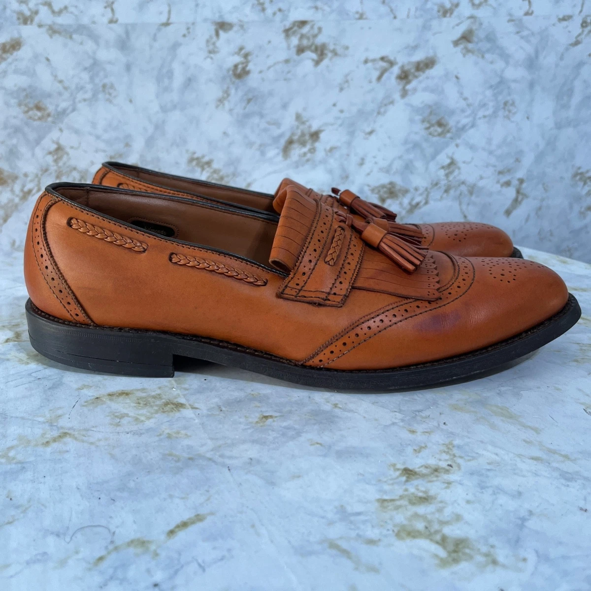 Allen Edmonds Men\'s Leather Saratoga Tassel Loafers Black Size 10.5C Slip On USA Allen Edmonds Cody Black Tassel Loafer | Mercari main image 3
