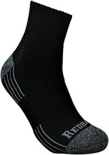 NEW Redback Boots BLACK Bamboo Viscose ANKLE Socks Men's Large 5 Pairs