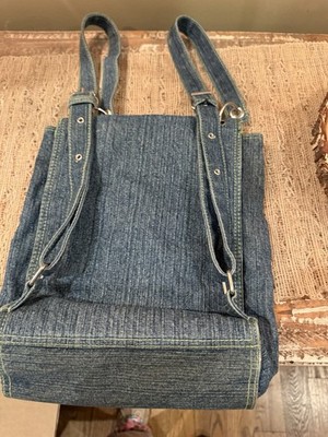 Mary Kate & Ashley‎ Olsen Vintage Denim Scenic Sunrise Back Pack  Adjustable Mary Kate & Ashley Olsen Plaid & Denim Back Pack | eBay main image 3