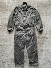 1950s Hercules Sears Roebuck Co Grey Insulated Belt Work Coveralls Size M