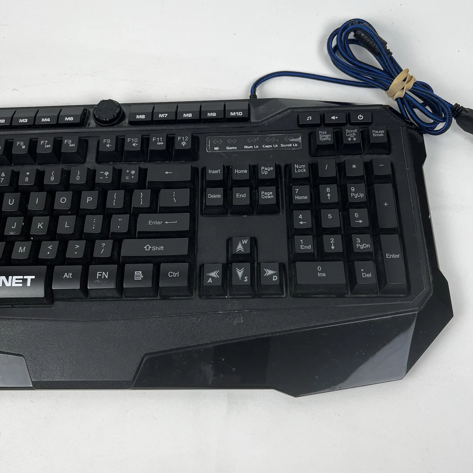 TECKNET BACKLIT PROFESIONAL GAMING USB KEYBOARD X701 Pre Owned Fully Functional - Image 3 of 4