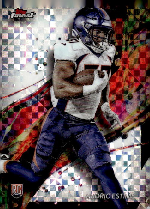 2024 Finest #78 Audric Estimé Checkerboard Refractor