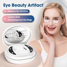 Red Light Therapy Eye Massager with Conductive Eye Gel Heat Vibration Eye Relax