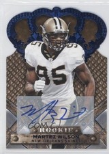 2011 Panini Crown Royale Rookie Blue Signatures 17/50 Martez Wilson Auto 3cy